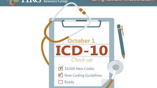 ICD10 Changes with October 2016 Deadline  Healthcare Resource Group Inc HRG [upl. by Lowis]