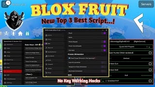 Roblox Blox Fruit Top 3 Best Script Available No Key amp Showcase  Working On Delta Fluxus amp Vega [upl. by Soule]