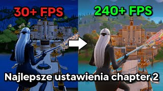 NAJLEPSZE USTAWIENIA W FORTNITE ROZDZIAŁ 2 REMIX PORADNIK Boost FPS  0 Delay i Więcej [upl. by Aretse]