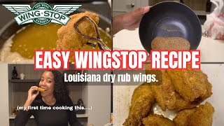 COOK WITH ME HOW TO MAKE WINGSTOP WINGS  FRY SEASONING  WINGSTOP MUKBANG  IM SICK OF DOORDASH [upl. by Lucey]