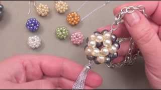 FABRIQUER DES BIJOUX  boules en perles [upl. by Blaze970]