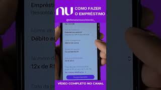 EMPRÉSTIMO NUBANK PARA NEGATIVADOS shorts [upl. by Assirak]