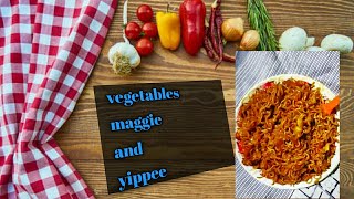 vegetables maggie and yippee  Recipe  Testy fast food  Try this recipe [upl. by Georges]