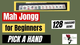 How to play MAH JONGG for Beginners 51  American  Picking a Hand  Mah Jongg Class NMJL Lessons [upl. by Hepzi]