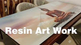 DIY epoxy resin clear coat on Photograph  Wall Art [upl. by Ellirpa]