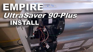 Empire PVS35 UltraSaver 90Plus Wall Furnace Unbox amp Install [upl. by Anabal]