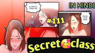 Secret class manhwa episode 111 l in hindi l Explain by Heaven park [upl. by At]