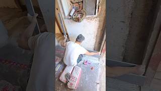 Installation of ceramic floor tiles ceramic tile tiles ceramictiles floor videoshort shorts [upl. by Osi195]