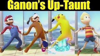 What If Every Character Could Do Ganondorfs UpTaunt In Super Smash Bros Wii U Smash 4 Mods [upl. by Novert]