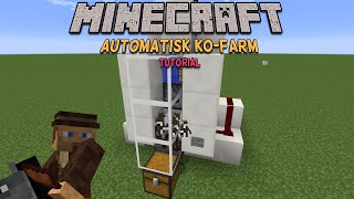 DANSK Minecraft  Automatisk kofarm [upl. by Callan72]