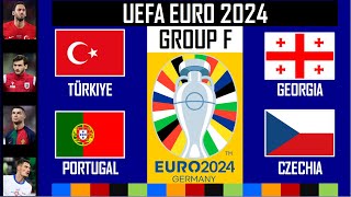 Euro 2024  GROUP F Predictions Portugal Turkey Georgia and Czech Republic [upl. by Birgitta]