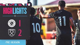 HIGHLIGHTS  EBBSFLEET UNITED 12 WEST HAM UNITED U21s [upl. by Esinev]