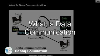 What is data communication Computer Science Lecture  Sabaqpk [upl. by Little806]