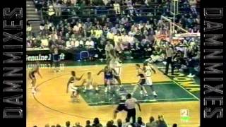 Top 100 Shawn Kemp Dunks [upl. by Nilkoorb]