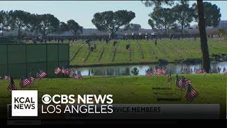 Riverside National Cemetery readies for Veterans Day tribute [upl. by Hatcher501]