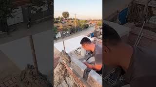 Roof eaves stone tile installation process [upl. by Ahsiemat]