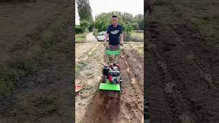 Part 738 Diesel fourwheel drive multifunction micro tiller lawn mower field tiller rotary tiller😱 [upl. by Siron]