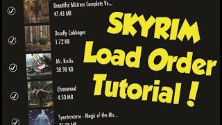 Skyrim How to Properly Arrange Your Load Order Xbox One amp PS4 Mod Tutorial [upl. by Lig]