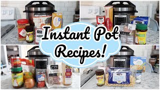 4 DUMP amp GO INSTANT POT RECIPES EASY PRESSURE COOKER DINNER IDEAS [upl. by Trinette]