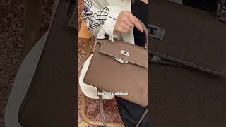 Hermès Kelly bag the structured Sellier and the relaxed Retourne hermes hermeskelly kellybag [upl. by Ydospahr992]