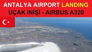 ğŸ‡¹ğŸ‡· ANTALYA AIRPORT TURKIYE  LANDING  UÃ‡AK INIÅI  HAVALÄ°MANI  EDELWEISS  TURKIYE  TURKEI [upl. by Sontich]