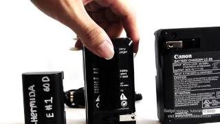 eBay Review Chinese Canon Batteries Compared to Original OEM Batteries DSLR LPE6 [upl. by Schroth]