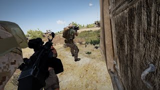 Arma 3 helmet cam footage US marines ambushed in Kunduz Afghanistan [upl. by Yekcin962]