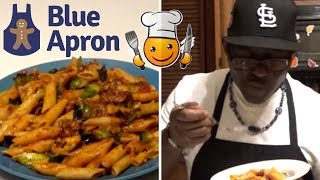 Cooking Pasta amp Pork Bolognese 🍝 BlueApron [upl. by Yatzeck443]