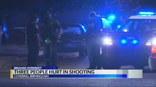 3 injured in Birmingham shooting [upl. by Ynnus610]