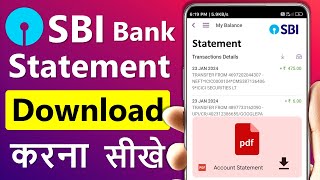 sbi bank statement kaise nikale  sbi account statement download  sbi statement on mobile [upl. by Quennie]