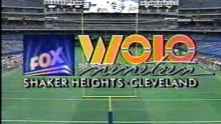 1993 WOIO Fox Nineteen Legal ID During Cleveland Browns Preseason Game [upl. by Arbas]