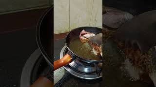 tilapia frying  up side down  satisfying  shorts video [upl. by Onoitna683]