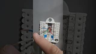 Traditional thermostat color code diy hvactech hvacmaintenance [upl. by Annil23]