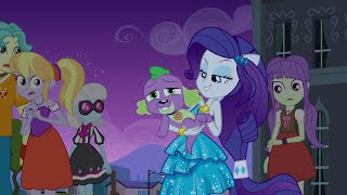 Rarity Thinks Spike Is Adorable  My Little Pony Equestria Girls 2013 [upl. by Elbon63]