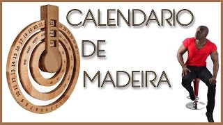 Como fazer calendário de madeira  faça você mesmo [upl. by Aihsoek]