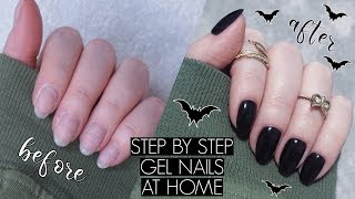 Gel Manicure at Home on Natural Nails  SECRET to long lasting polish [upl. by Keily]