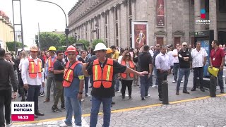 Participación masiva durante el macro simulacro en GDL  Noticias GDL con Fabiola Anaya [upl. by Aneladdam617]