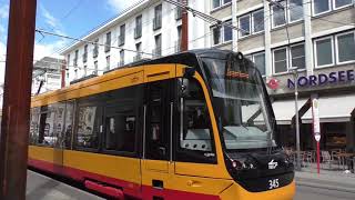 Karlsruher Straßen u Stadtbahnen im Juli 2017 [upl. by Jobye]