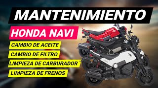 MANTENIMIENTO MOTO HONDA NAVI [upl. by Arias]