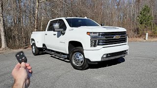 2022 Chevrolet Silverado 3500 High Country Start Up Test Drive POV Walkaround and Review [upl. by Bilek]