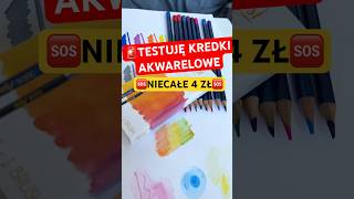 TESTUJĘ TANIE KREDKI AKWARELOWE ivoadventures diy testujemy test painting drawing shorts [upl. by Twedy725]