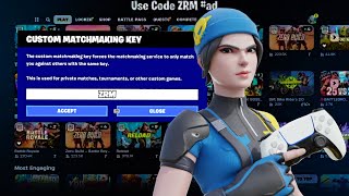 How To Join CUSTOM MATCHMAKING In FORTNITE Chapter 5 Season 3 [upl. by Anali]