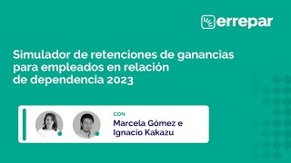 Simulador de retenciones de ganancias para empleados en relación de dependencia [upl. by Ainezey]