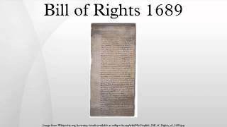 Bill of Rights 1689 [upl. by Entruoc]