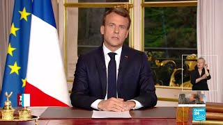 REPLAY  French President Emmanuel Macron addresses French people in aftermath of NotreDame blaze [upl. by Mano]