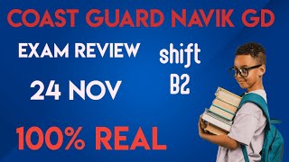 COAST GUARD NAVIK GD EXAM REVIEW 24 NOV majorkalshiclasses Anshu29 dreaminschilka [upl. by Marilin]