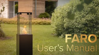 How to use Faro Outdoor Gas Fireplace [upl. by Aicillyhp]