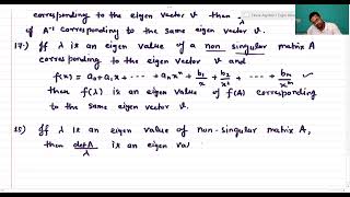 Linear Algebra  Eigen Values and Eigen Vectors  Properties of Eigen Values  Lecture75 [upl. by Ayekram]