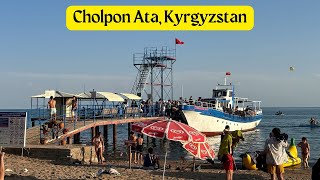 Cholpon Ata Kyrgyzstan Walk Along the Shores of IssykKul [upl. by Nyltiak495]