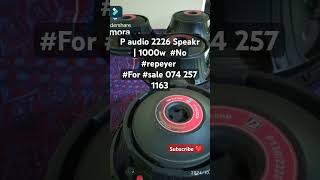 P audio 2226 Speakr  1000w youtubeshorts shortsviral rerespect srilanka songs youtube [upl. by Nitsrek]